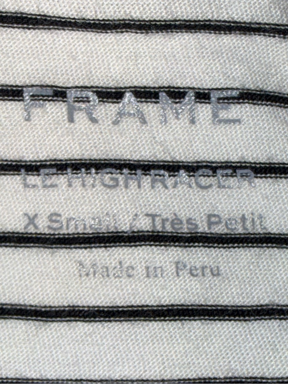 FRAME Le High Racerback Tank Top XS Striped Organic Pima Cotton Cottagecore - Picture 6 of 6